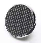 Lokar Pedal Pads SPO-6071 Pad, Brake, Steel, Chrome/Black, Automatic Transmission, Universal, Each thumbnail 2