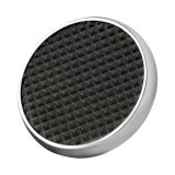 Lokar Pedal Pads SPO-6071 Pad, Brake, Steel, Chrome/Black, Automatic Transmission, Universal, Each thumbnail 3