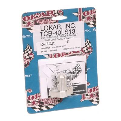 Lokar Throttle Cable Brackets TCB-40LS13 Bracket; LS1 Bracket; Single Stud; 00-02 GM/04 GTO Throttle; 3.5 in. Linkage thumbnail 3