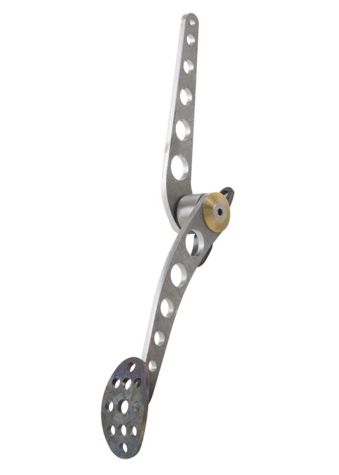 Lokar Lakester Throttle Pedal Assemblies BAG-6154 Accelerator Assembly; Steel Gas Pad; Raw Finish;