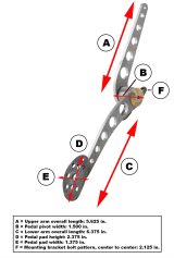 Lokar Lakester Throttle Pedal Assemblies BAG-6154 Accelerator Assembly; Steel Gas Pad; Raw Finish; thumbnail 2