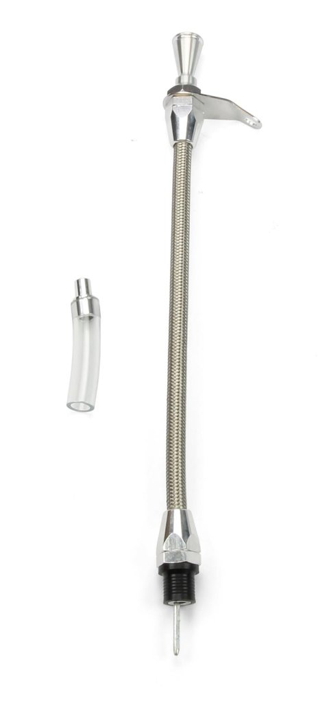 Lokar Hi-Tech Flexible Braided Stainless Transmission Dipsticks TD-3400TM Dipstick, Steel, Natural, Mount, TH400, Each thumbnail 1