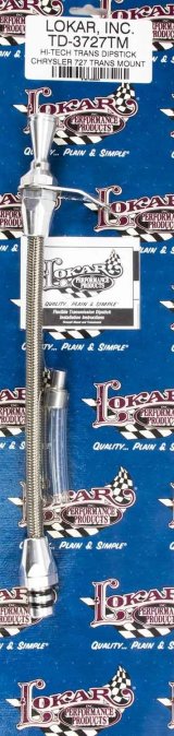 Lokar Hi-Tech Flexible Braided Stainless Transmission Dipsticks TD-3727TM Dipstick, Steel, Natural, Mount, Torqueflite 727, Each thumbnail 5