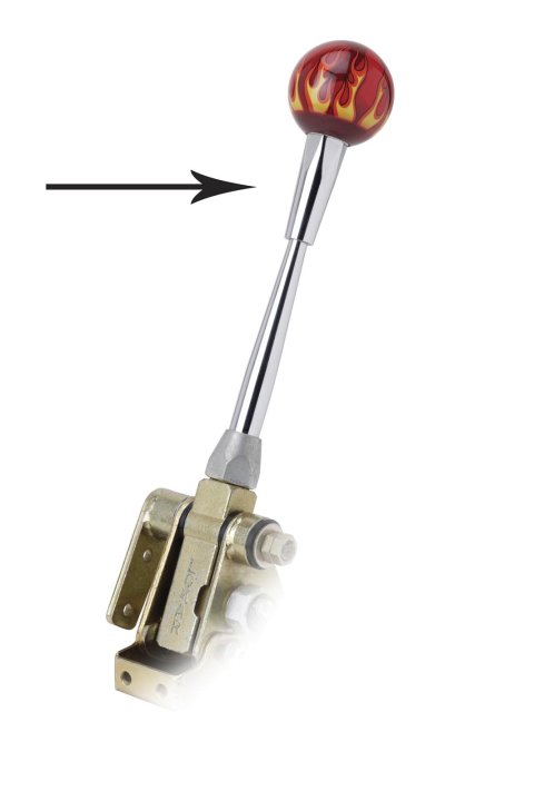 Lokar Shifter Knob Adapters SK-6878 Shift Adapter, Aftermarket to Shifter, Steel, Chrome Finish, 3/8 in.-16 RH Threads, Each thumbnail 1
