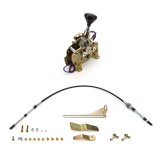 Lokar Electronic Sport Shifters ES6R80HMB Automatic Shifter, Shifters, Detent, 4.000 in. Straight Chrome Stick, 3/8-24 in., Black Mushroom Knob, 6R80E, Each thumbnail 4