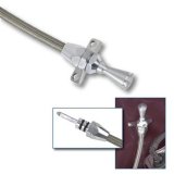 Lokar Hi-Tech Flexible Braided Stainless Transmission Dipsticks TD-30C4FM Dipstick, Steel, Natural, Firewall Mount, C-4, Case Fill, Each thumbnail 2