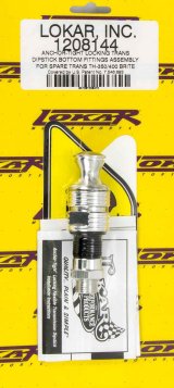 Lokar Anchor-Tight Locking Transmission Dipstick Bottom Fitting Assemblies 1208144 Assembly, Brite Anodized, GM TH350/TH400, Anchor-Tight, Each thumbnail 2