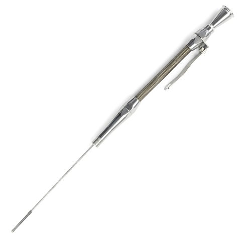 Lokar Flexible and Machined Engine Dipsticks ED-5016 Oil Dipstick, Flexible, Oil Pan Entry, Billet Aluminum, Brite Anodized, Ford, Flathead V8, Each thumbnail 2