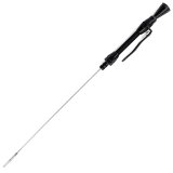 Lokar Midnight Series Flexible Engine Dipsticks XED-5002 Oil Dipstick, Flexible, Driver Side Block Entry, Billet Aluminum, Black Anodized, Chevy, Small Block, Each thumbnail 2