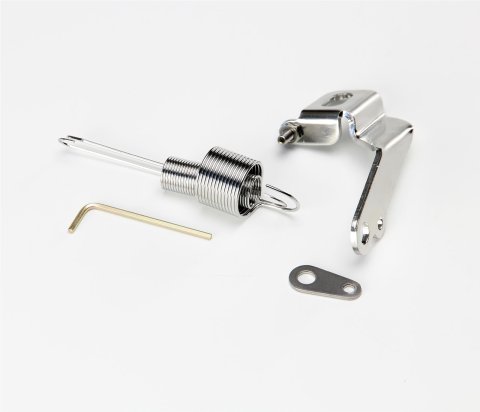 Lokar Transmission Kickdown Brackets SRK-4003 Cable Bracket, Stainless Steel, Polished, Holley, Edelbrock, Carter, Rochester, Each thumbnail 2