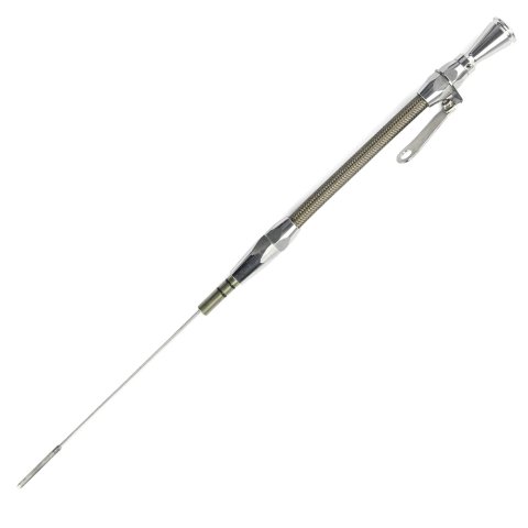 Lokar Flexible and Machined Engine Dipsticks ED-5010 Oil Dipstick, Flexible, Timing Cover Entry, Billet Aluminum, Brite Anodized, Ford, Small Block, Each thumbnail 1
