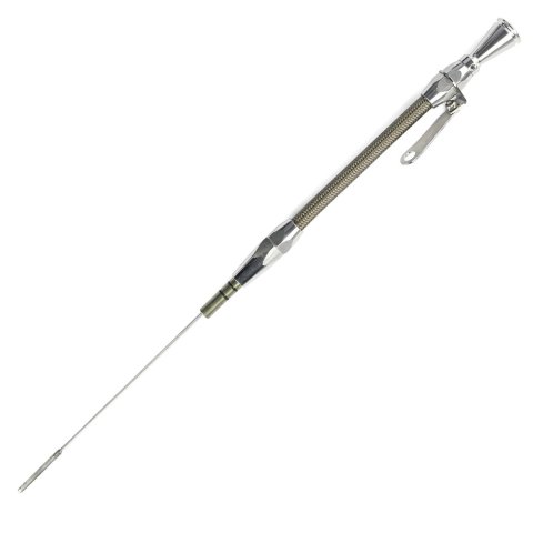 Lokar Flexible and Machined Engine Dipsticks ED-5010 Oil Dipstick, Flexible, Timing Cover Entry, Billet Aluminum, Brite Anodized, Ford, Small Block, Each thumbnail 2