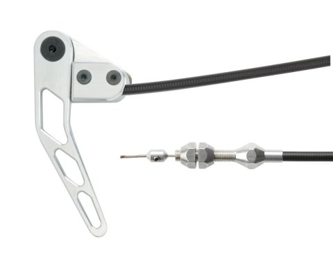 Lokar Hood Release Cable Kits HR-1100U Release, Black Cable, Billet Aluminum Handle, Kit thumbnail 1