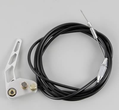 Lokar Hood Release Cable Kits HR-1100U Release, Black Cable, Billet Aluminum Handle, Kit thumbnail 2