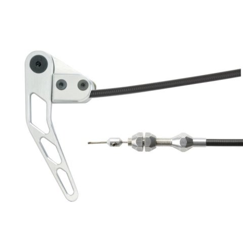 Lokar Hood Release Cable Kits HR-1100U Release, Black Cable, Billet Aluminum Handle, Kit thumbnail 3