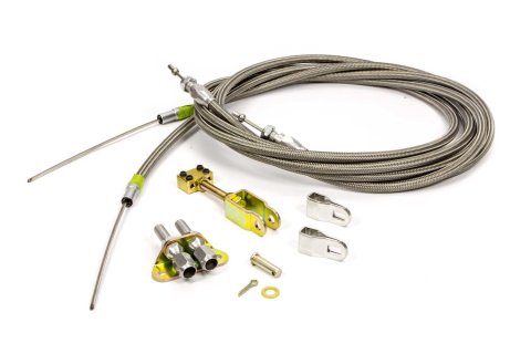 Lokar Floor Mount Emergency Brake Cables EC-81FHT Parking Cable, Braided Stainless Steel, 96 in. Length, Street Rod, Ford Thunderbird, Universal, Each thumbnail 3