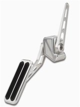 Lokar Billet Gas Pedal Assemblies for 1971-1972 C10 PICKUP, C15/C1500 PICKUP - BAG-6165 Throttle Assembly, Aluminum, Brushed, Firewall Mount, Rubber Insert, Chevy, Each thumbnail 2
