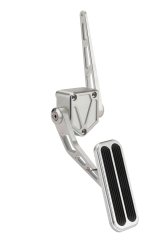 Lokar Billet Gas Pedal Assemblies for 1971-1972 C10 PICKUP, C15/C1500 PICKUP - BAG-6165 Throttle Assembly, Aluminum, Brushed, Firewall Mount, Rubber Insert, Chevy, Each thumbnail 3