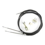 Lokar Floor Mount Emergency Brake Cables EC-80FUTB Parking Cable, 96 in. Length, Street Rod, Stainless Steel Brakes, Ford Thunderbird, Universal, Kit thumbnail 1