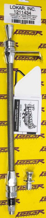 Lokar Anchor-Tight Locking Transmission Dipsticks 1211434 Auto Trans Dipstick; Anchor Tight Flexible Dipstick; Chrysler 727 Trans Mount; Brite thumbnail 3