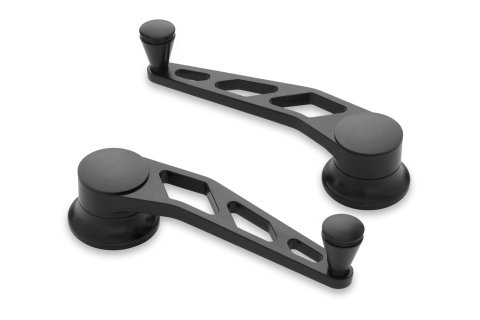 Lokar Midnight Series Billet Window Cranks XIDH-2014 Crank Handle, Aluminum, Black, Pair thumbnail 1