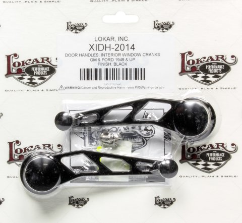 Lokar Midnight Series Billet Window Cranks XIDH-2014 Crank Handle, Aluminum, Black, Pair thumbnail 2