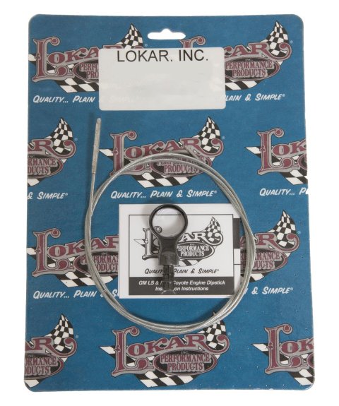 Lokar Midnight Series Direct Mount Engine Dipsticks for 2011-2019 F-150, 2011-2020 MUSTANG - XED-5000COY Oil Dipstick, Mount, Driver Side Valve Cover Entry, Billet Aluminum, Black Anodized, Ford, Coyote, 5.0L, Each thumbnail 2