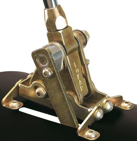 Lokar Cable Operated Automatic Transmission Shifters CO700EM Shifter, GM, 700R4, 8 in. Single Bend Chrome Stick, Original Brushed Mushroom Knob, Each thumbnail 5
