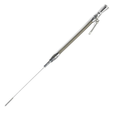 Lokar Flexible and Machined Engine Dipsticks ED-5012 Oil Dipstick, Flexible, Block Entry, Billet Aluminum, Brite Anodized, Ford, Big Block, FE, Each thumbnail 2