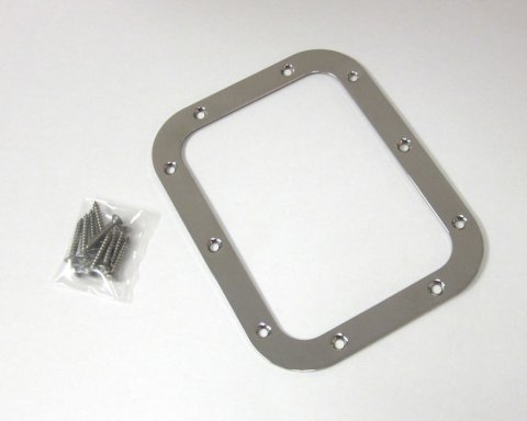 Lokar Shifter Boot Rings 70-SFR Retaining Ring, Stainless Steel, Natural, Rectangular, 6.75 in. x 5.25 in., Each thumbnail 5