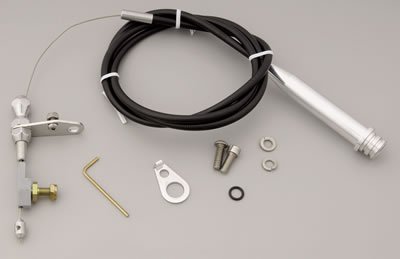 Lokar Hi-Tech Kickdown Kits KD-2700U Automatic Transmission Cable, Hi-Tech, Black Vinyl, Natural Aluminum Fittings, GM, 700R4, Kit thumbnail 2