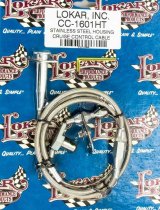 Lokar U-Cut-to-Fit Cruise Control Cable Kits CC-1601HT Cable, Control, Hi-Tech Stainless, Carbureted with Rostra Controls, Kit thumbnail 2