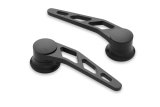 Lokar Midnight Series Interior Door Handles XIDH-2008 Handles, Interior, Plain Design, Billet Aluminum, Black Anodized, Pair thumbnail 2