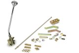 Lokar Floor Mount Automatic Transmission Shifters FM350BM Shifter, GM, TH350, 16 in. Single Bend Chrome Stick, Original Brushed Mushroom Knob, Each thumbnail 8