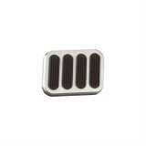 Lokar Pedal Pads BFG-6013 Pad, Brake, Aluminum, Brushed, Automatic Transmission, Universal, Each thumbnail 1