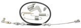 Lokar Duo-Pak Throttle Cables DP-1000U Cable, Black Vinyl, Natural Fittings, 24 in. Long, Carbureted, Universal, Kit thumbnail 1