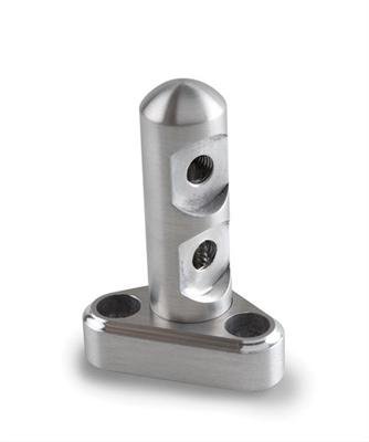Lokar Throttle Cable Brackets TCB-40LS14 Bracket, Billet Aluminum, Chevy, MFI, Each thumbnail 1