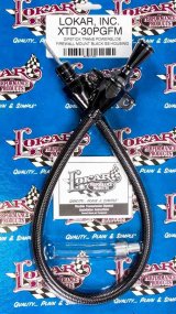 Lokar Midnight Series Flexible Braided Stainless Transmission Dipsticks for 2003-2004 CTS - XTD-30PGFM Dipstick, Steel, Black Housing, Black Handle, Chevy, Powerglide, Each thumbnail 4