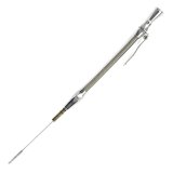 Lokar Flexible and Machined Engine Dipsticks ED-5004 Oil Dipstick, Flexible, Driver Side Block Entry, Billet Aluminum, Brite Anodized, Ford, Small Block, 302, Each thumbnail 1