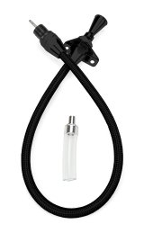 Lokar Midnight Series Flexible Braided Stainless Transmission Dipsticks XTD-34L60EFM Dipstick, Steel, Black, Firewall Mount, 24 in., Chevy, 4L60E, Each thumbnail 1