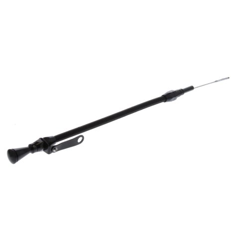 Lokar Midnight Series Flexible Engine Dipsticks XED-5003 Oil Dipstick, Flexible, Oil Pan Entry, Billet Aluminum, Black Anodized, Chevy, Big Block, Each