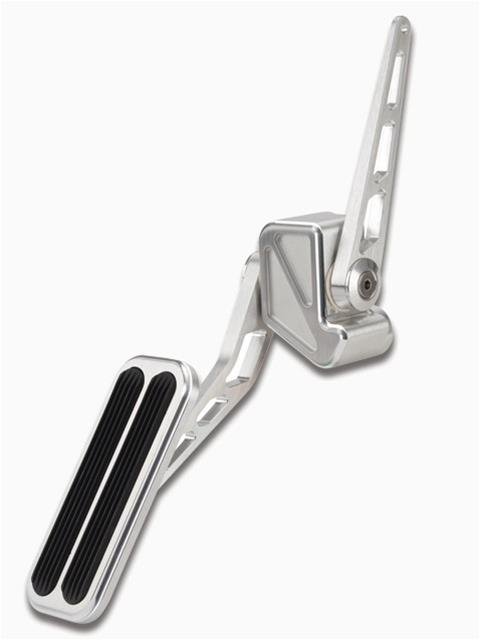 Lokar Billet Gas Pedal Assemblies for 1967-1970 C10 PICKUP, C15/C1500 PICKUP - BAG-6164 Throttle Assembly, Aluminum, Brushed, Firewall Mount, Rubber Insert, Chevy, Each thumbnail 2