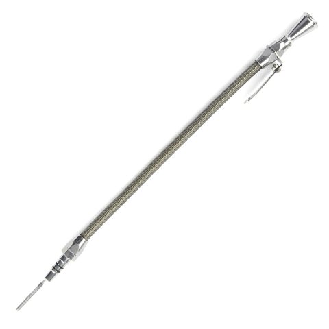Lokar Flexible and Machined Engine Dipsticks ED-5011 Oil Dipstick, Flexible, Oil Pan Entry, Billet Aluminum, Brite Anodized, Ford, Big Block, 460, 514, Each thumbnail 1