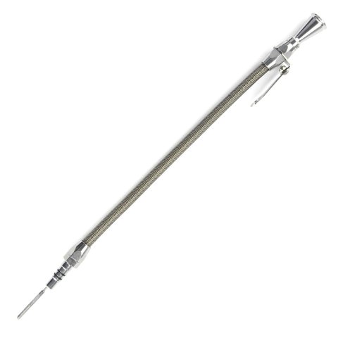 Lokar Flexible and Machined Engine Dipsticks ED-5011 Oil Dipstick, Flexible, Oil Pan Entry, Billet Aluminum, Brite Anodized, Ford, Big Block, 460, 514, Each thumbnail 3