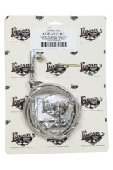 Lokar Hi-Tech Kickdown Kits KDP-2727HT Automatic Transmission Cable, Hi-Tech, Natural Braided Stainless Steel, Polished Aluminum Fittings, Mopar, Torqueflite 727, Kit thumbnail 3
