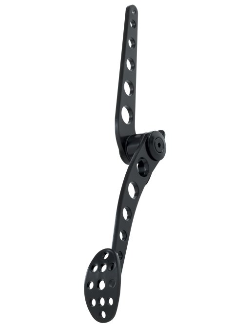 Lokar Midnight Series Lakester Throttle Pedal Assemblies XBAG-6151 Accelerator Assembly; Chromed Steel Gas Pedal; Black Steel; thumbnail 3