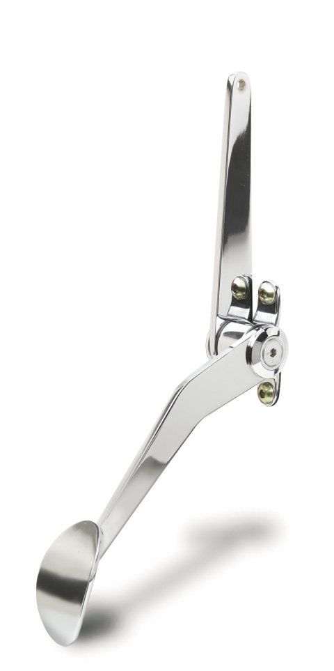 Lokar Steel Spoon Throttle Pedal Assemblies SPO-6070 Pedal, Steel, Chrome, Firewall Mount, Universal, Each thumbnail 2
