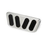 Lokar Pedal Pads for 1964-1968 MUSTANG - BAG-6123 Pad, Brake, Aluminum, Rubber, Brushed, Automatic Transmission, Ford, Each thumbnail 2