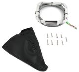 Lokar LED Shifter Boot Indicators CINB-1782 Shift Indicator, Vertical LED, Brushed Billet Aluminum, Black Boot, Sensor Kit, GM, Kit thumbnail 2
