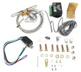 Lokar LED Shifter Boot Indicators CINB-1782 Shift Indicator, Vertical LED, Brushed Billet Aluminum, Black Boot, Sensor Kit, GM, Kit thumbnail 3